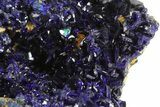 Azurite Crystal Cluster with Fibrous Malachite - Laos #50774-1